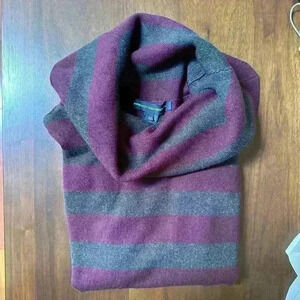 French  Connection | Acrylic stripe turtleneck sweater size medium